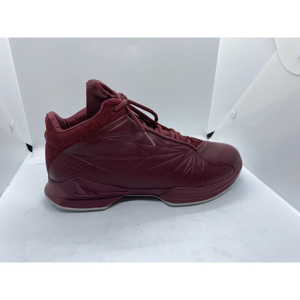 Brandblack 218 BB Leather High Top Sneakers Oxblood Red Mens 10